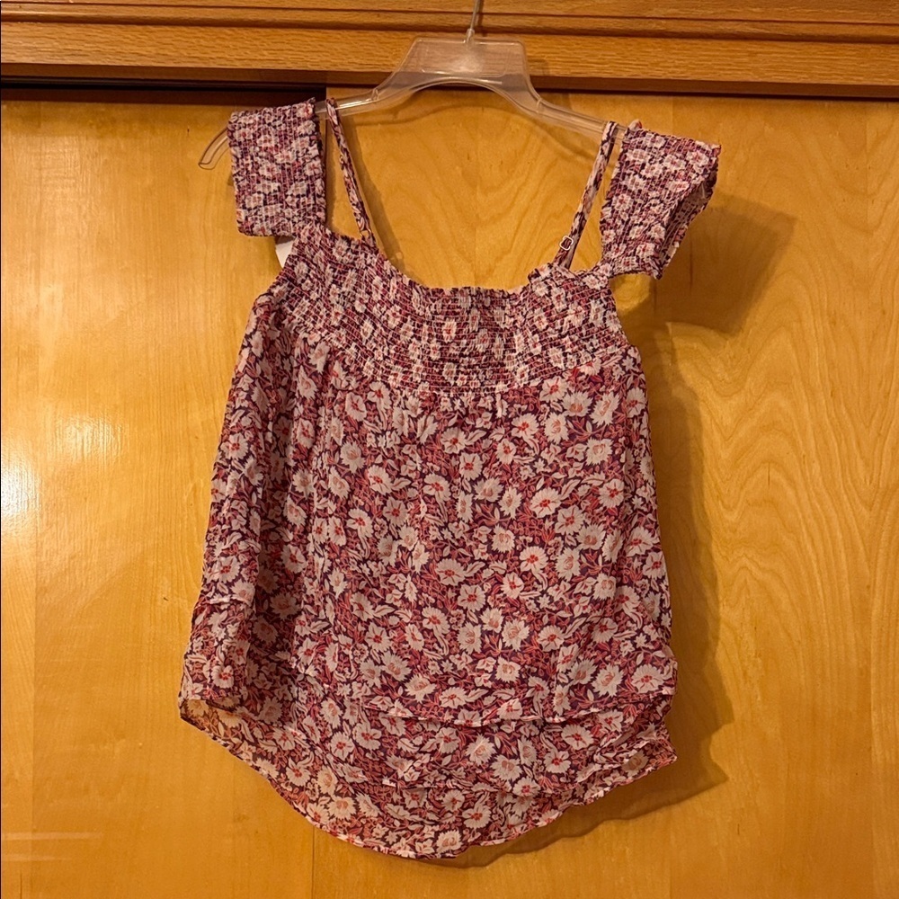 Rebecca Minkoff Floral Print Blouse cold shoulder
